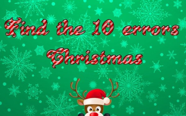 Find 10 Errors: Christmas Challenge Online Puzzle Game