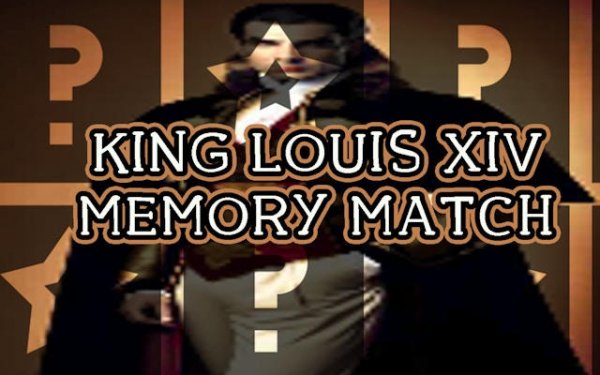 King Louis XIV Memory Match Online Puzzle Game