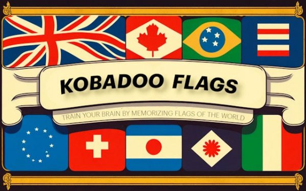 Kobadoo Flags - World Flags Memory Puzzle Game