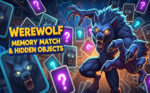Werewolf Memory Match & Hidden Objects Game