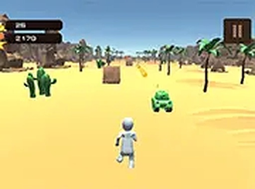 3D Desert Parkour Online Game