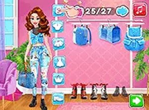 Princesses Cool #Denim Outfits Online Game