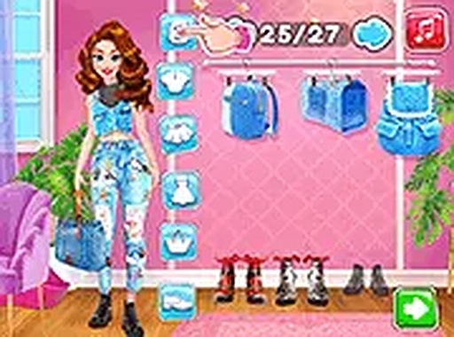Princesses Cool #Denim Outfits Online Game