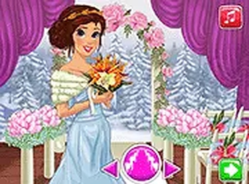 Beauty's Winter Wedding Dress Up Game