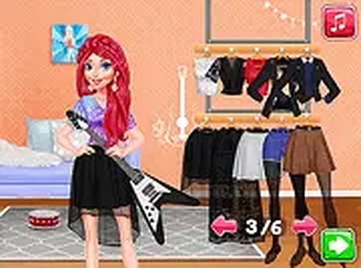 Rockstar Fashion Looks Makeover Game