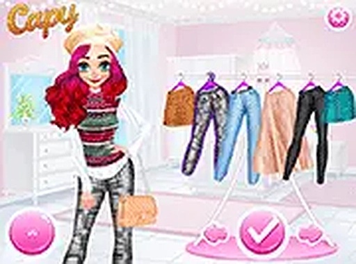 Design My Knitted Waistcoat Dress Up Game