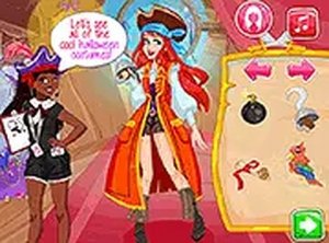 Pirate Princess Halloween Dress Up Game